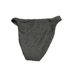 J.Crew Textured Curved-Waist Cheeky Bikini Bottom High Cut Black Size Small NWT Photo 1