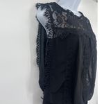 Jessica McClintock Y2K Lace Overlay Dress Sz 8 Gothic Coquette Whimsigoth Hoco Photo 3