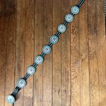 Concho Belt by SSM leather faux turquoise gorgeous size large like new Blue Photo 2