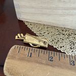 Golf Bag Club Gold Tone Brooch Photo 2