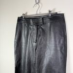 Margaret Godfrey Black Genuine Leather Pants Size 6 Photo 2