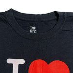 Boutique I Love New York Unisex T Shirt Top Short Sleeve Crew Neck Black Red White Large Photo 1