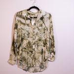 NEW Manel Villalonga x Pilcro Romy Relaxed Buttondown Collared Blouse Shirt Top Photo 0