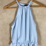 TOXiK Baby Blue Halter Tank Top NWOT SMALL Photo 3