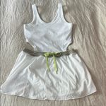 Aerie NWT Ribbed Cut Out Athletic Tennis Skort Dress Romper White Large Photo 4