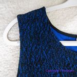 Leota  Women's Cynthia Sleeveless A-Line Dress Black/Blue, women size 2L‎ Photo 7