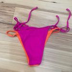 Pink and orange reversible bikini bottoms Sz S swim bathing suit #bikinibottoms Photo 0