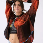 Urban Outfitters  BDG Plaid Flowy Button Down Shirt(Size Small) Photo 0