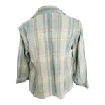 Christopher & Banks  Stretch Multicolor Wrinkle Jacket Blazer Size L 3/4-Sleeve Photo 2