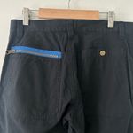 Ralph Lauren Women's Cargo Weather Black Contrast Blue Zippers Pants Size 2 Photo 6