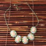 Pastel & Rhinestone Necklace Green Photo 2