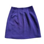Club Monaco Purple Scalloped Detail Crepe Skirt Size 4 Photo 1