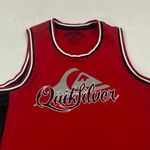 Quiksilver Vintage Y2K Skateboard Surf Red/Blk Basketball Tank Top Jersey size S Photo 1