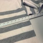 Harper  Women Cream and Gray Striped Crewneck Sweater Photo 4