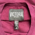 Victoria's Secret Victoria’s Secret Sport Maroon Foiled Icon Fleece Lined Sweatshirt Photo 8