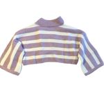 For Love & Lemons NWT Striped Maud Boxy Crop Wide Sleeve Sweater - Small Photo 5