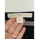 Boston Proper  Black Wide Neck Long Sleeve Tunic Mini Dress Size Small Stretch Photo 2