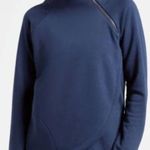 ATHLETA NWT $109 Cozy Karma Asym Pullover Navy Size M Photo 0