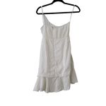 100% Linen One Shoulder Wrap Dress medium fits S White Photo 1