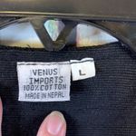 Vintage Venus Imports 100% Cotton Button zip Duster Vest Size L Tan Size L Photo 3