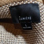 Lumiere Wild Out Bandana Fringe Cardigan. Tan Size L Photo 8