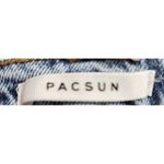 PacSun  Light Wash Mom‎ Shorts High Rise Denim Roll Cuff Summer Casual Size 25 Photo 3