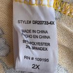 Love j NWOT- Beautiful yellow floral dress, faux wrap, adjustable straps, excellent condition, size 2X Photo 8