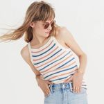 Madewell Apron Sweater Tank in Stripe -Size XL Photo 0