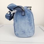 Juicy Couture Bag Obsession Satchel Slate Blue Velvet Rhinestones Purse Handbag Photo 10