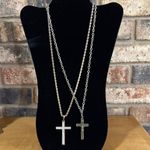 Gold tone and and Brass Cross Crucifix Necklaces Photo 0
