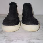 Rothy's The Chelsea Black Knit Mid Top Slip On Sneaker Shoes size US 10.5 Photo 1