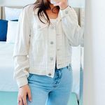 Urban Outfitters Linen Denim Jacket Photo 0