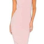 Nookie  Allure Midi Dress Bodycon Sweetheart Corset Spaghetti Strap Pink Small Photo 1