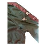 EXPRESS  x Karlie Kloss size medium reversible satin jacket optimist military seq Photo 4
