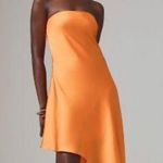 Hutch Strapless Asymmetrical Orange Dress Photo 0