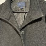 Lands' End Women's Charcoal Pea Coat Black Size 4P Photo 10