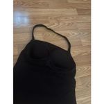 Lands End Halter Tank Swim Top Size 12 Black Photo 4