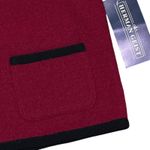 Herman Geist Vintage  100% Boiled Wool Vest Womens Size Large Red Frog Closure Photo 2