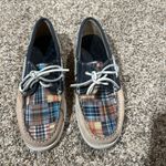 L.L.Bean Vintage plaid multi color boat shoes size 8M Photo 7