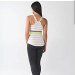 Lululemon  Studio Racerback Striped Tank Top Gray Yellow 6 Photo 5