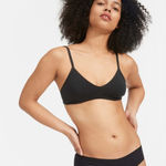 Everlane  Womens The Cotton Bralette Black S Photo 0