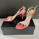 Dolce & Gabbana Dolce Gabbana Vernice Patent Leather Strappy Beaded Heels Sz 10 (40) Photo 3