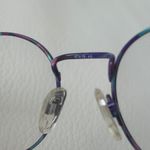 Purple/Green Retro Round Glasses Purple Photo 4
