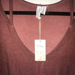 L LOVE Tee Maroon V Neck Cut Out Neckline Boutique Top Sz 3X BNWT (Bought Local) Photo 4