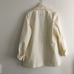 EXPRESS Double Button Front Trench Coat Ivory Womens Size M Photo 2