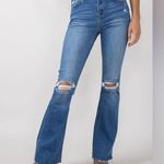 KanCan Flare Jeans Denim High Rise Boot Cut 13 30 Distressed Blue Size undefined Photo 4