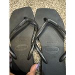 Havaianas Slim Black Flip Flops Size 7/8 Photo 2