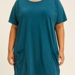 Poetsky Teal Tunic Top With Pockets Womenโs 2XL NWT Blue Size undefined Photo 0