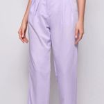 Boutique NWOT  Purple Chain Detail Fold Pleated Front Pants. Size Medium Photo 0