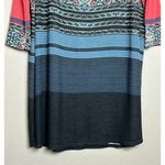 Free People  M Boho Stripe Print Tunic Top Modal Mini Dress Oversized Soft Comfy Photo 8